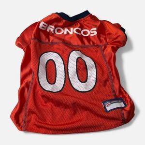 Pets First NFL Denver Broncos Dog Mesh‎ Jersey Sz M Unisex Pets EUC